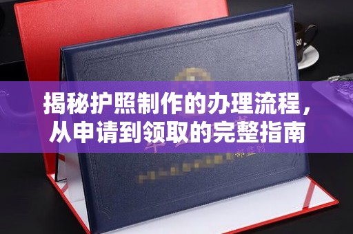 天等揭秘护照制作的办理流程，从申请到领取的完整指南
