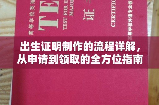 天等出生证明制作的流程详解，从申请到领取的全方位指南