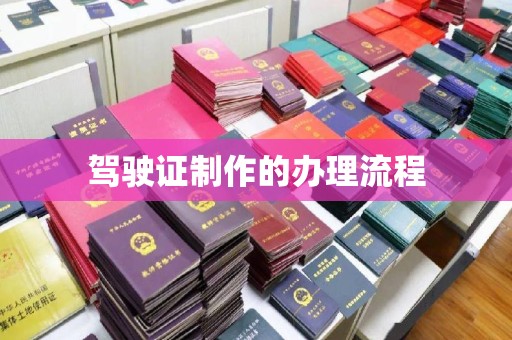 天等驾驶证制作的办理流程