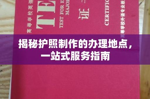 天等揭秘护照制作的办理地点，一站式服务指南