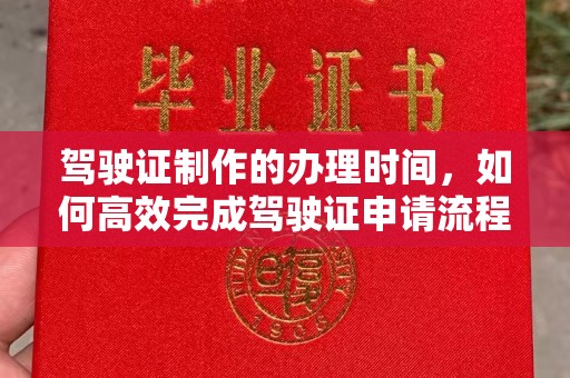 天等驾驶证制作的办理时间，如何高效完成驾驶证申请流程